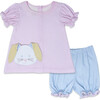 Better Together Bunny Bloomer Set, Pink - Mixed Apparel Set - 1 - thumbnail