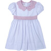 Blissful Woven Swiss Dot Band Dress, Pink - Dresses - 1 - thumbnail