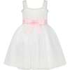 Ballet Tutu Tulle Flower Girl Dress, White & Pink - Dresses - 1 - thumbnail