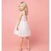 Ballet Tutu Tulle Flower Girl Dress, White & Pink - Dresses - 4