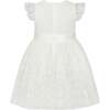 Fleur Luxury Tulle Flower Girls Dress, White - Dresses - 5