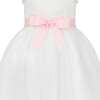 Ballet Tutu Tulle Flower Girl Dress, White & Pink - Dresses - 6