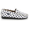 Dots Smooth Leather Walkers, White - Loafers - 1 - thumbnail