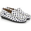 Dots Smooth Leather Walkers, White - Loafers - 2