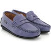 Printed Leather Walkers, Purple - Loafers - 2