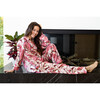 Women's Martinique Banana Leaf Long Sleeve PJ Set, Pink - Pajamas - 2