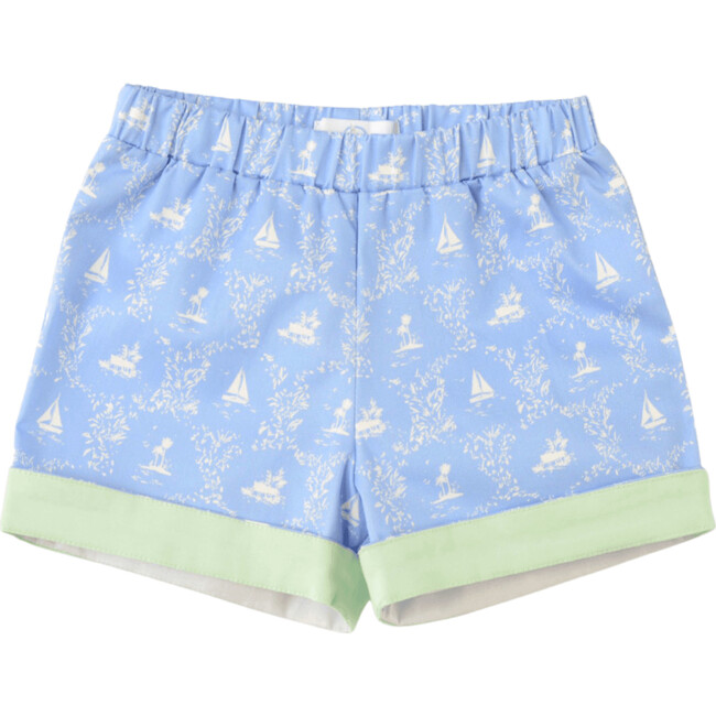 Wilkes Contrast Cuff Elasticated Shorts, Tucker's Town Toile