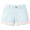 Wyatt Contrast Cuff Buttoned Shorts, Terrace Turquoise - Shorts - 1 - thumbnail