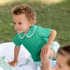 Teddy Peter Pan Shirt, Golden Isles Green - Shirts - 2