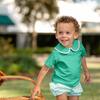 Teddy Peter Pan Shirt, Golden Isles Green - Shirts - 3