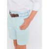 Wyatt Contrast Cuff Buttoned Shorts, Terrace Turquoise - Shorts - 3