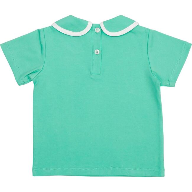 Teddy Peter Pan Shirt, Golden Isles Green - Shirts - 4