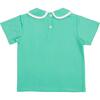 Teddy Peter Pan Shirt, Golden Isles Green - Shirts - 4