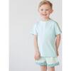 Tucker Crew Neck Pocket Tee With Logo, Bermuda Blue - Tees - 3