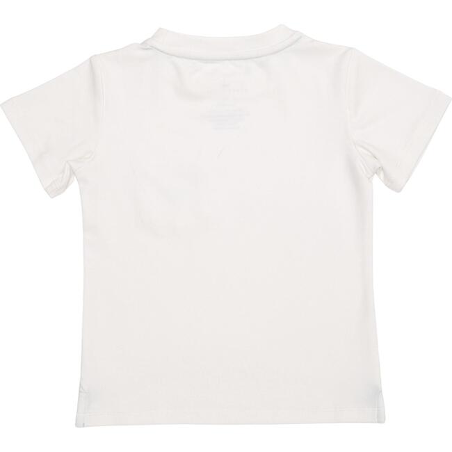Tucker Crew Neck Pocket Tee With Logo, Rooftop White - Tees - 5