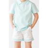 Wyatt Contrast Cuff Buttoned Shorts, Shell White - Shorts - 3