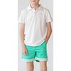 Wyatt Contrast Cuff Buttoned Shorts, Gibbs Hill Green - Shorts - 3