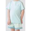Wilkes Contrast Cuff Elasticated Seersucker Shorts, Mid Ocean Mint - Shorts - 4