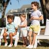 Wyatt Contrast Cuff Buttoned Shorts, Loquat Yellow - Shorts - 3