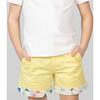 Wyatt Contrast Cuff Buttoned Shorts, Loquat Yellow - Shorts - 4