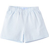 Liam Summer Basic Seersucker Shorts, Bailey's Bay Blue - Shorts - 1 - thumbnail