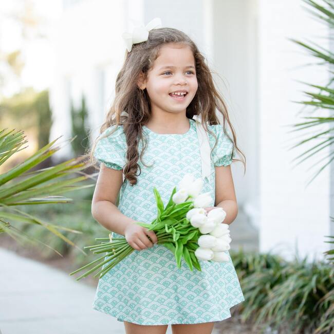 Jane Pre-Tied Grosgrain Shoulder Bow Dress, South Shore Stars - Dresses - 2