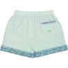 Wilkes Contrast Cuff Elasticated Seersucker Shorts, Mid Ocean Mint - Shorts - 7