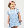 Jane Cotton Tail Pre-Tied Grosgrain Shoulder Bow Dress, Cambridge Blue - Dresses - 2