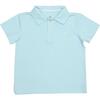Carter Polo T-Shirt With Logo, Bermuda Blue - Polo Shirts - 1 - thumbnail