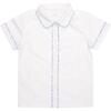 Brendan Cotton Tail Trim Button-Up Shirt, Cambridge White - Shirts - 1 - thumbnail