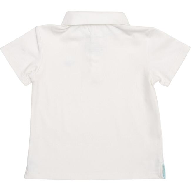 Carter Polo T-Shirt With Logo, Rooftop White - Polo Shirts - 3