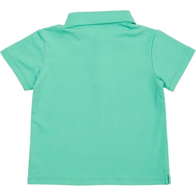 Carter Polo T-Shirt With Logo, Golden Isles Green - Polo Shirts - 4