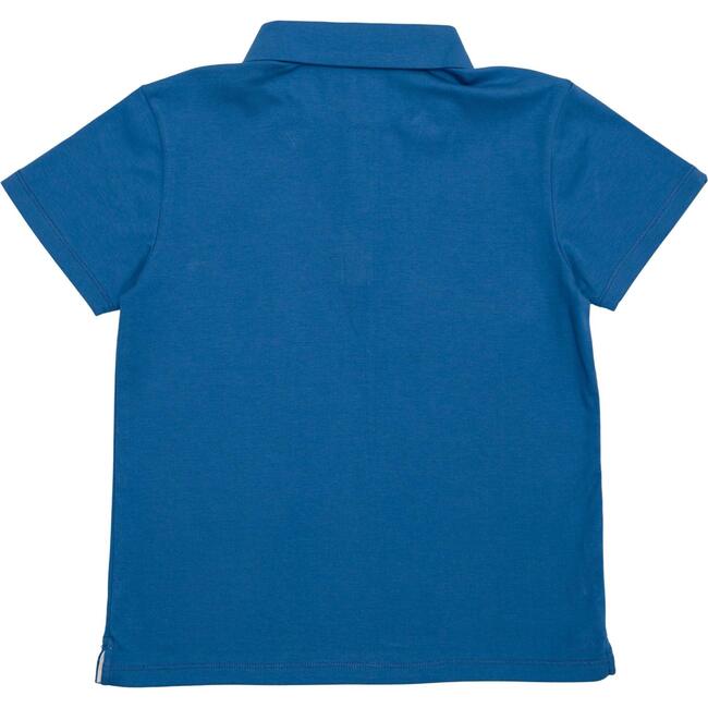 Carter Polo T-Shirt With Logo, Boathouse Blue - Polo Shirts - 4