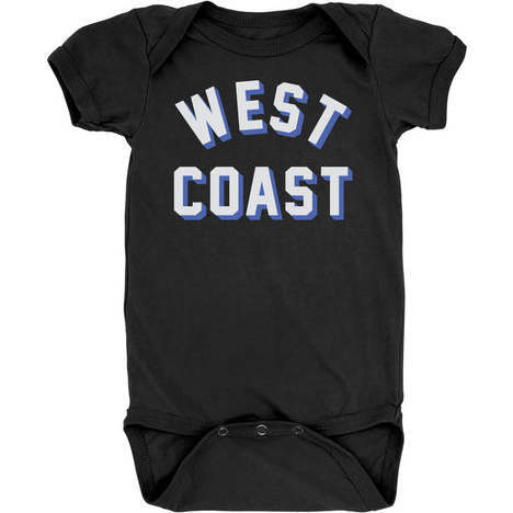 West Coast One-Piece, Black - Onesies - 1
