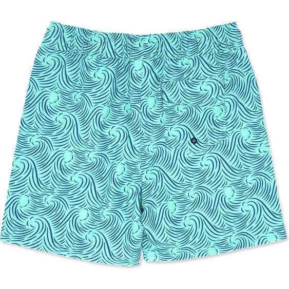 Peaks Boardshort, Blue And Green - Swim Trunks - 2