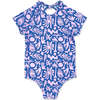 Lanikai One-Piece, Blue And Pink - One Pieces - 1 - thumbnail