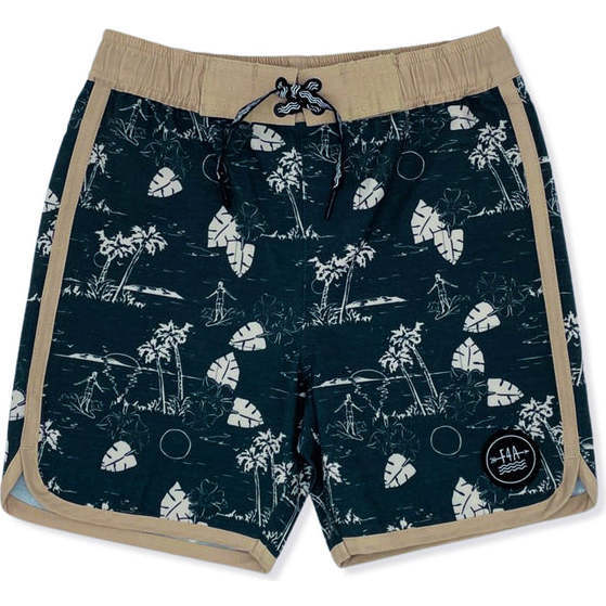 Islander Boardshort Black And Multicolors