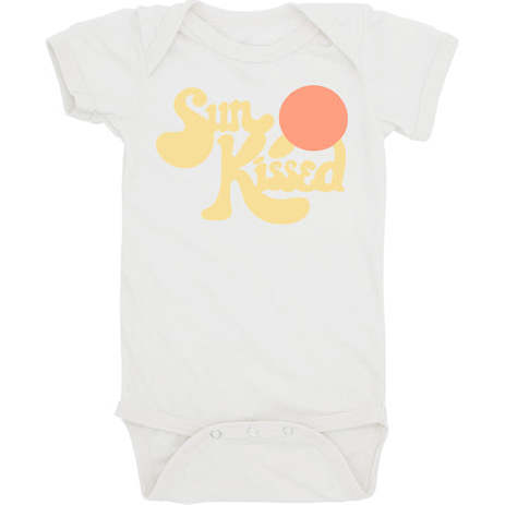 Sun Kissed One-Piece, White And Multicolors - Onesies - 1