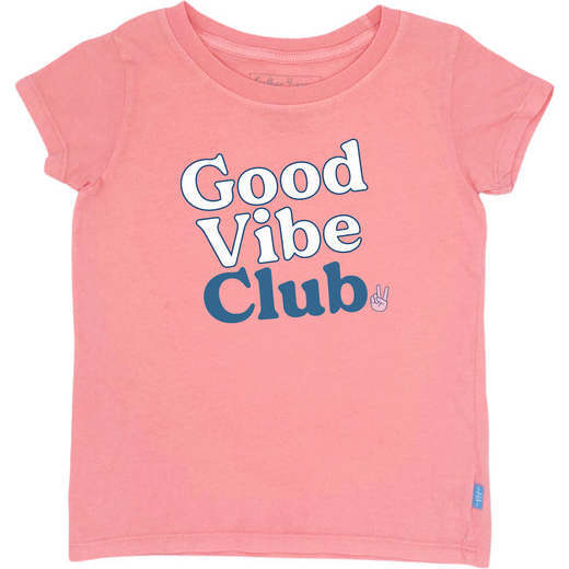 Good Vibes Club Everyday Tee, Pink
