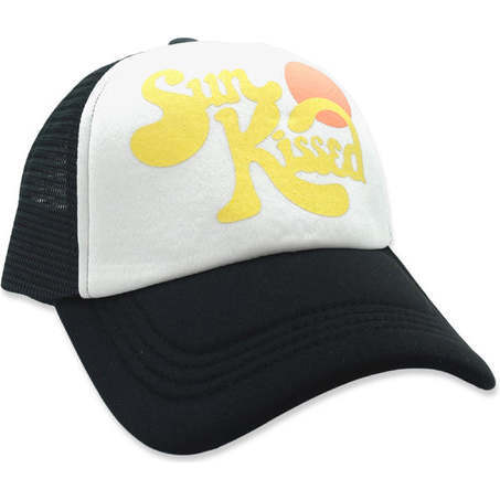 Sun Kissed Trucker Hat, Black  And Multicolors