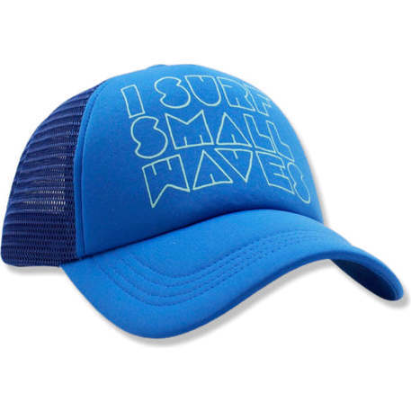 Small Waves Trucker Hat, Blue