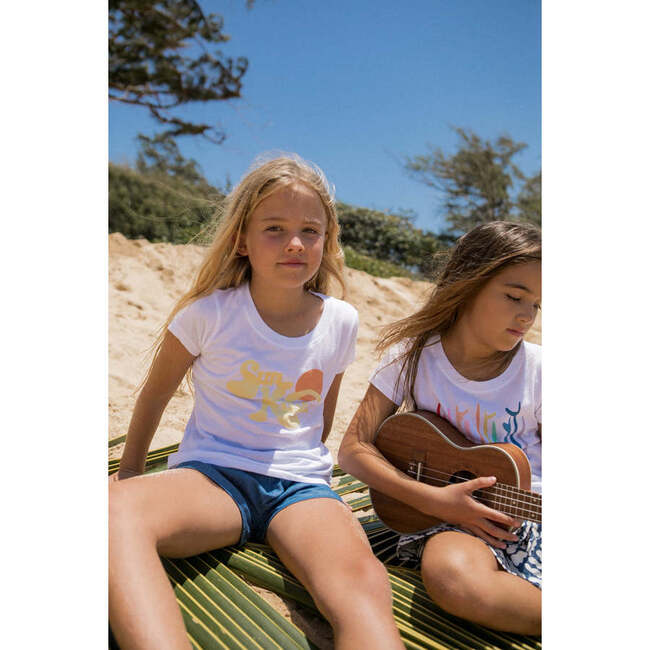 Sun Kissed Everyday Tee, White And Multicolors - T-Shirts - 2