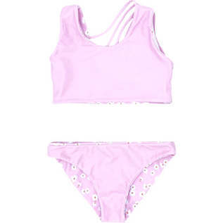 Summer Sun Reversible Bikini, Pink And Multicolors - Two Pieces - 3