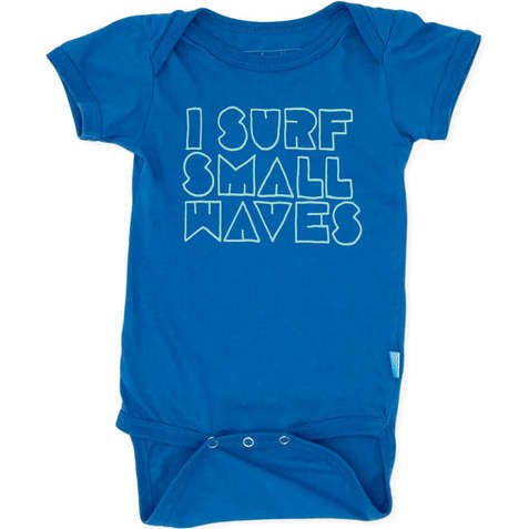 Small Waves One-Piece, Blue - Onesies - 1