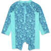 Shorebreak Long Sleeve Surf Suit, Blue And Green - Rash Guards - 3