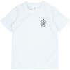 Aloha Short Sleeve Rash Top, White - T-Shirts - 1 - thumbnail