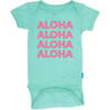 Aloha All Day One-Piece, Mint And Pink - Onesies - 1 - thumbnail