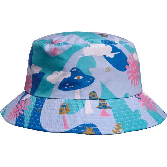 Sunshine Swirly Space Print Bucket Hat, Tahiti