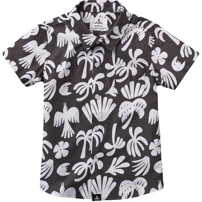 Seaesta Surf X Ty Williams Button-Up Shirt, Charcoal