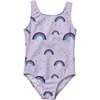 Sea Arches Scoop Neck Swimsuit, Grape - One Pieces - 1 - thumbnail